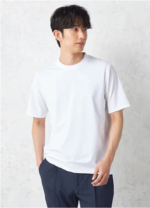 ビズT 冷感Tシャツ 白