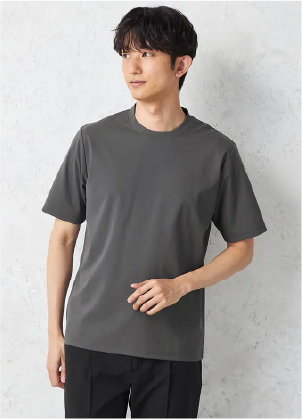 ビズT 冷感Tシャツ チャコール