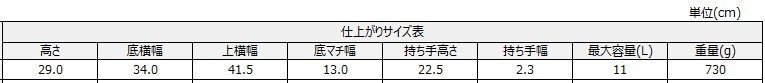 サイズチャート