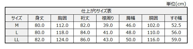 サイズチャート
