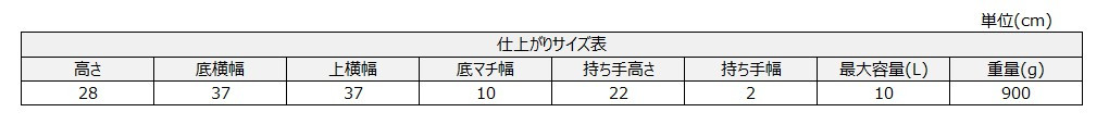 サイズチャート