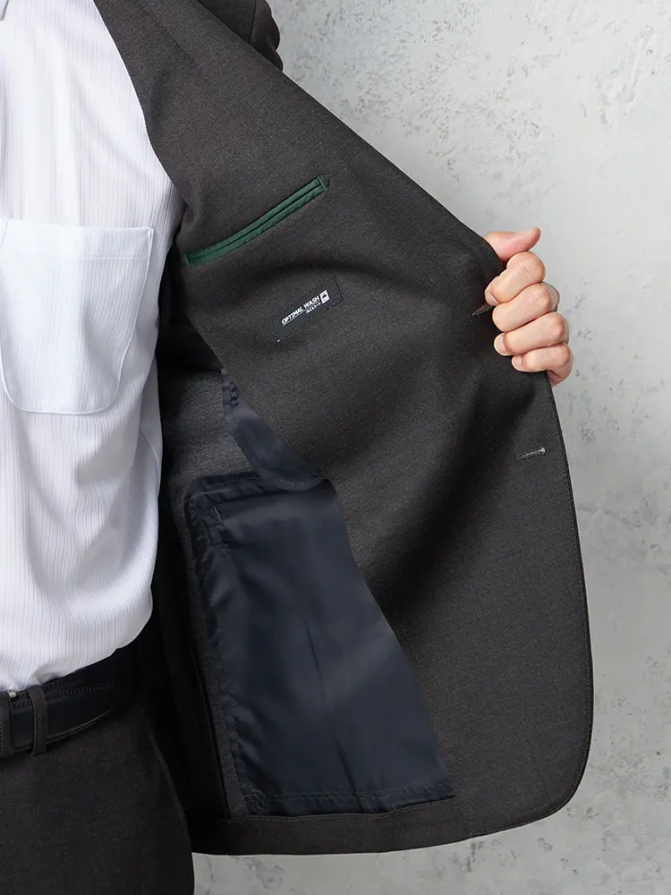 アイスーツ】 上下ウォッシャブルスーツ 2つボタン ウインドペン