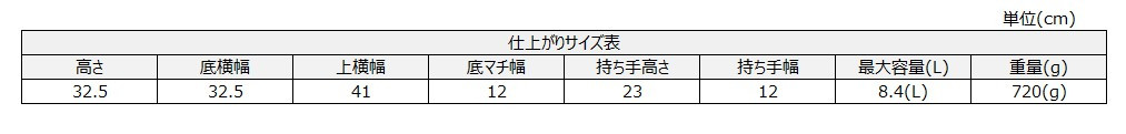 サイズチャート