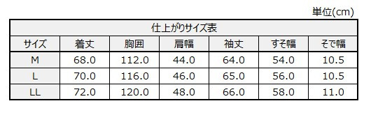 サイズチャート