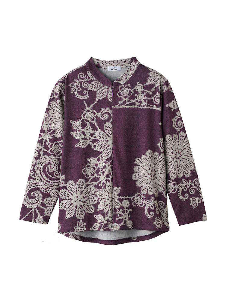 レディースロングファスナーＴシャツ【CF】