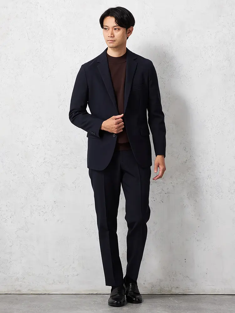 【即納】【WEB限定】セットアップジャケット2つボタンストレッチ通年ウォッシャブル【TOKYORUN】