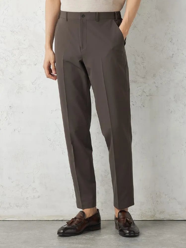 【即納】裾上げ不要ノータックパンツセットアップ対応TOKYORUNウォッシャブルウエストシャーリングダブルフェイス生地ストレッチ通年