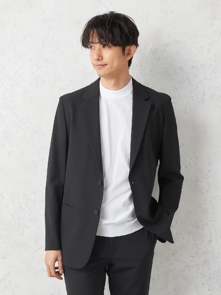 【ｉ−Ｊａｃｋｅｔ】アイシリーズセットアップジャケット２つボタン形態安定ストレッチ軽量ウォッシャブル通年