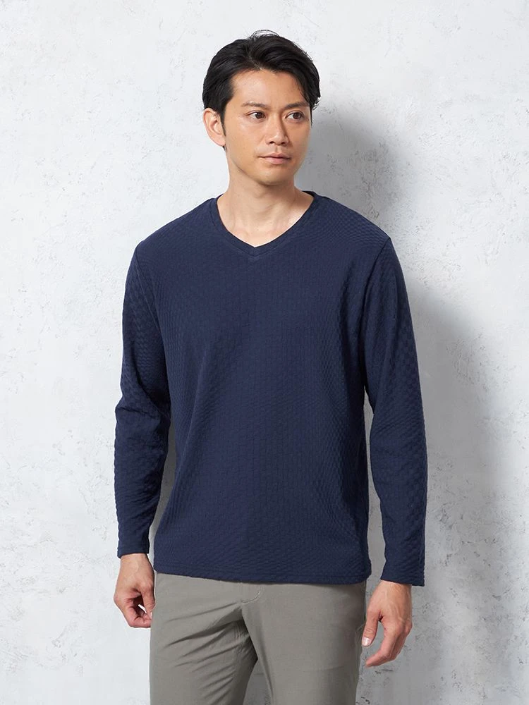 【RUCKENBACCHAR】VネックTシャツ無地カジュアルインナー春夏