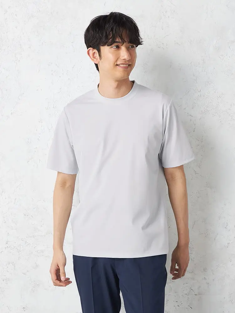 【TOKYORUN】半袖冷感Ｔシャツカジュアルインナークルーネック冷感春夏