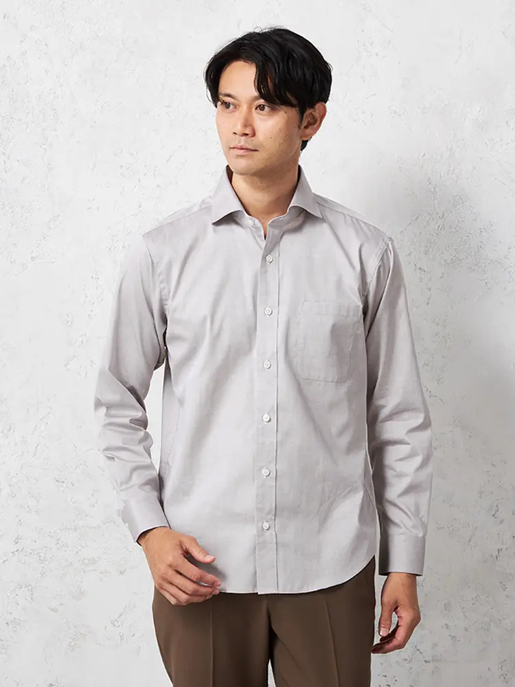 【TOKYORUN】スマカジ３６５シャツＹシャツ長袖ワイド通年