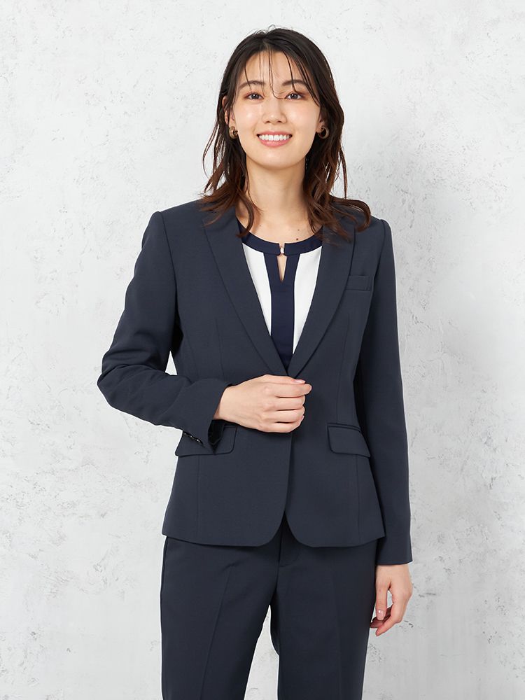 【パンツスーツ上下セット】ジャケット・パンツセットウォッシャブルストレッチ無地SOFFICE通年【レディース】