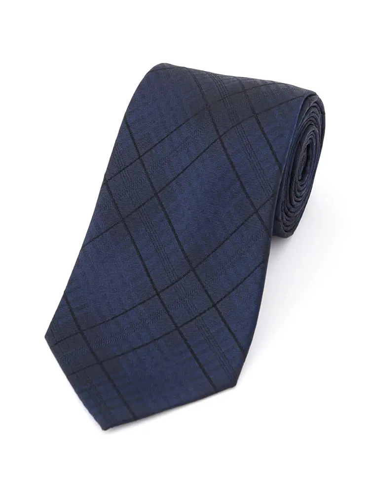 【ネロ】成人式対応シルク100％ネクタイレギュラーチェックｎｅｒｏ春夏