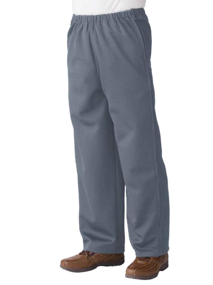 メンズ脇全開スウェットパンツ／紳士用／全開ファスナー／両脇全開パンツ／介護ズボン／ウエストゴム／通院／入院／両脇ファスナー／敬老の日／ギフト／プレゼント【CF】