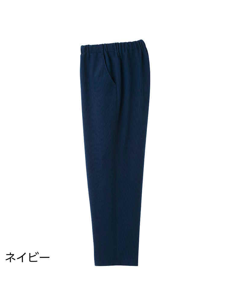 【深履き】【股下60cm】親子ピケ深履きパンツ／婦人用／レディース／ストレッチ／両脇ポケット／ストレッチ／ズボン／M,L,LL,3L【CF】