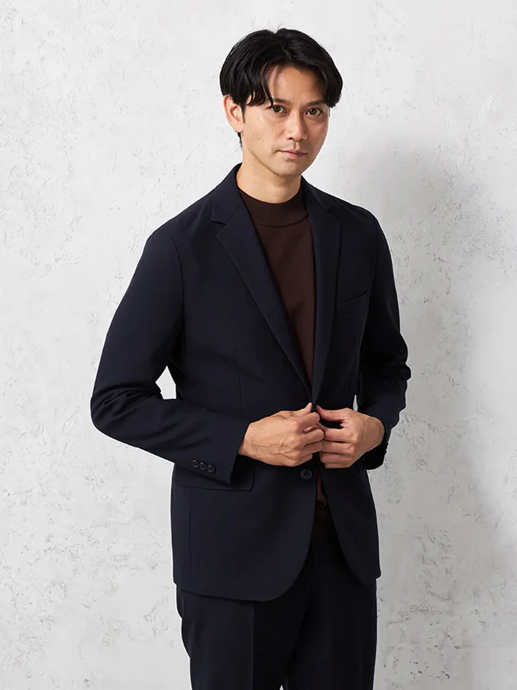 【即納】【WEB限定】 【TOKYO RUN】 セットアップ ジャケット 2つボタン  ストレッチ 通年 ウォッシャブル