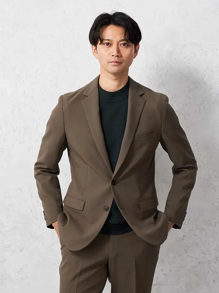 【即納】【WEB限定】 【TOKYO RUN】 セットアップ ジャケット 2つボタン  ストレッチ 通年 ウォッシャブル