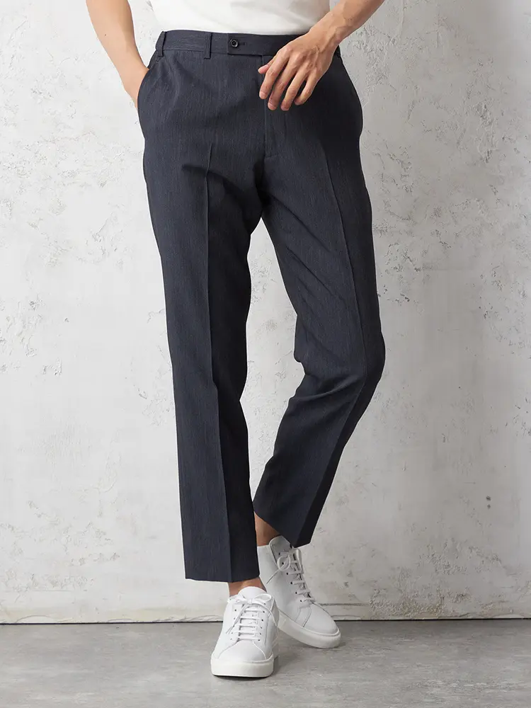 【ＫＡＴＨＡＲＩＮＥ Ｅ ＨＡＭＮＥＴＴ】 デニム風セットアップパンツ ノータック キャサリン Ｅ ハムネット ウォッシャブル ストレッチ 春夏